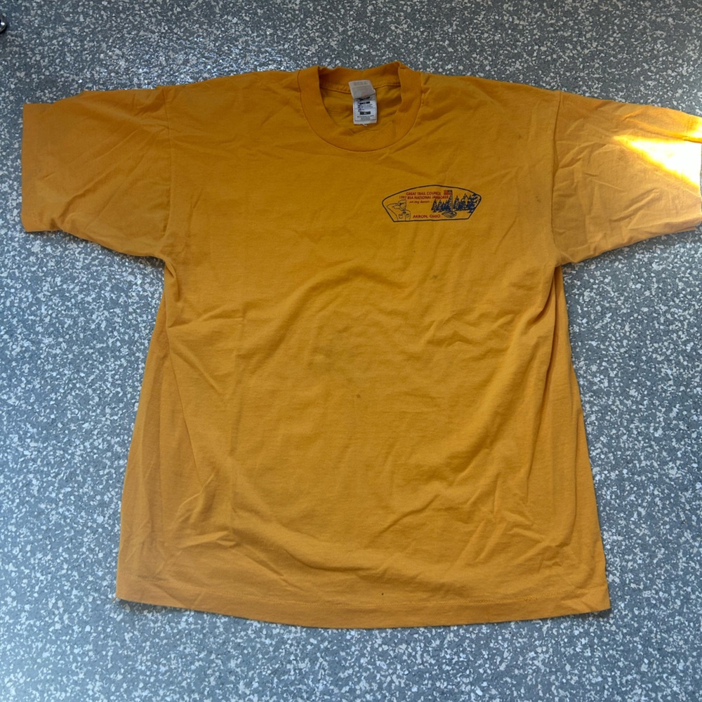 Men's vintage Yellow Graphic Tee